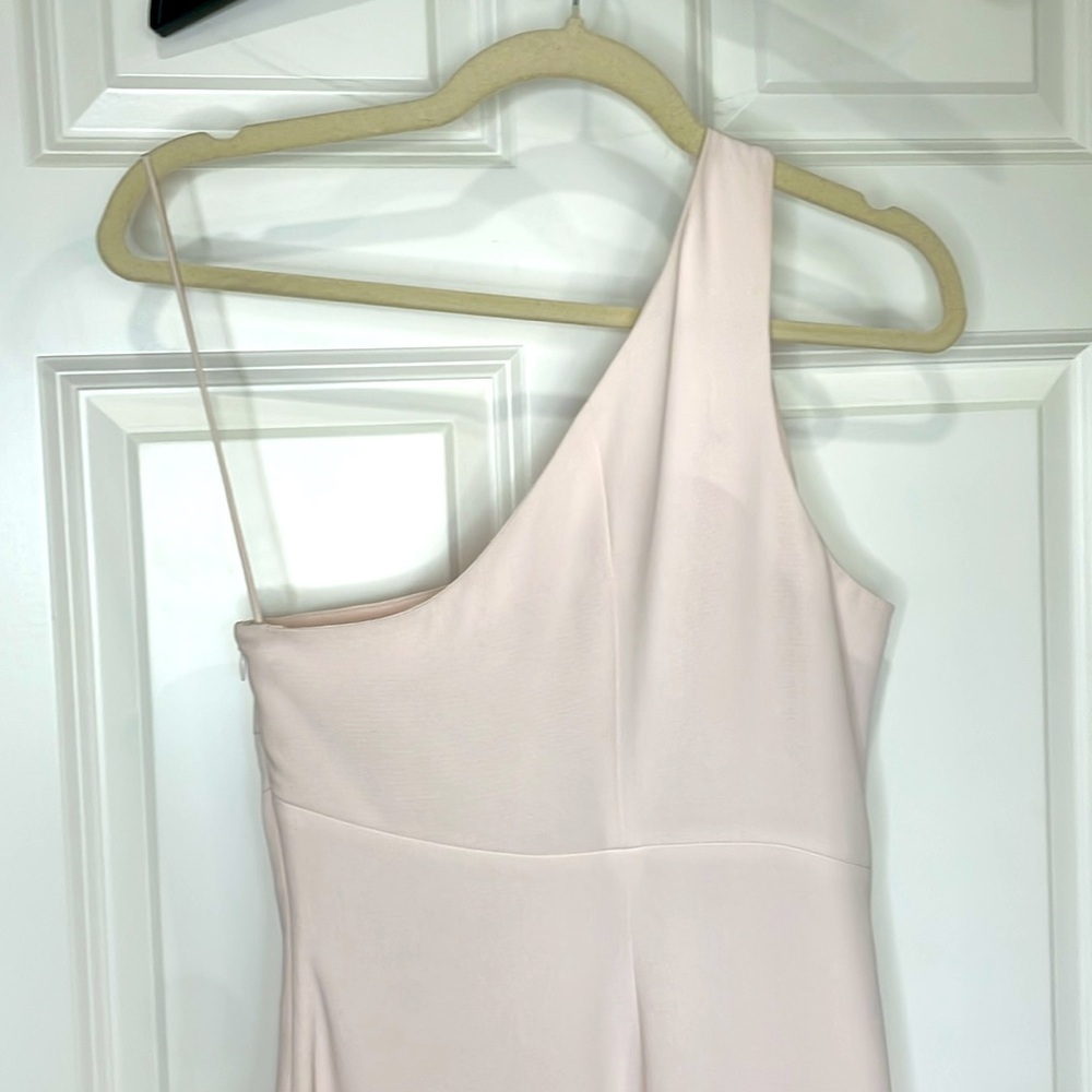 Cinq à Sept Dulcina One Shoulder Midi Formal Dress Size 6 Pink NWT Wedding Party - Picture 9 of 16